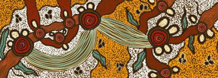 Vector contemporary aboriginal art