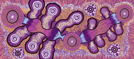 Aboriginal design in contemporary style  - Vector