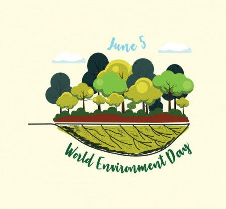 Eco friendly design for world environment day poster