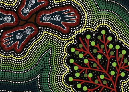 Nature concept aboriginal artwork