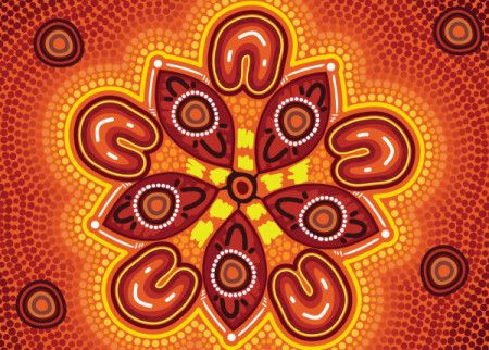 Aboriginal vector artwork image