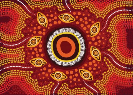 Vector image of aboriginal design