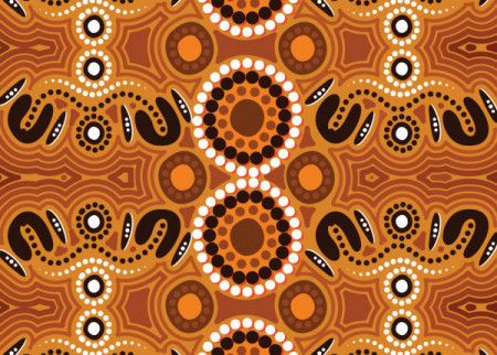 Aboriginal background for fabric and textile