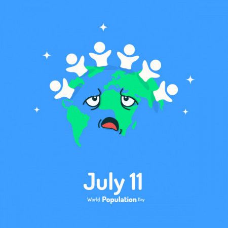 Colorful Comics Drawing World Population Day Poster | PSD Free Download -  Pikbest