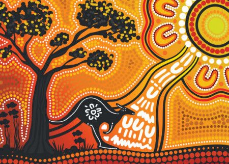 Aboriginal artwork depicting nature
