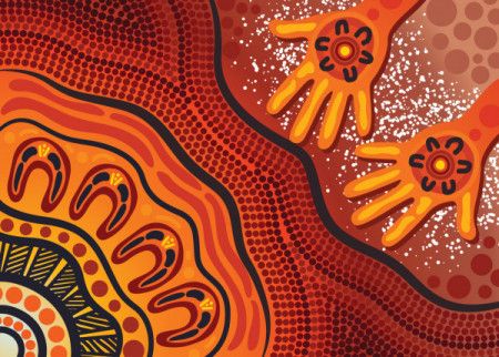 Aboriginal artwork illustration