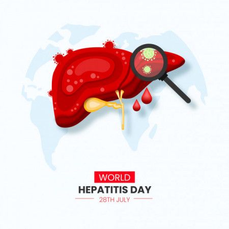 World hepatitis day vector graphic