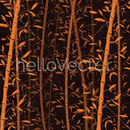 Seamless bamboo pattern background. Bamboo forest wallpaper - vector illustration