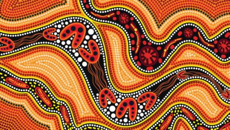 Aboriginal vector background for printing