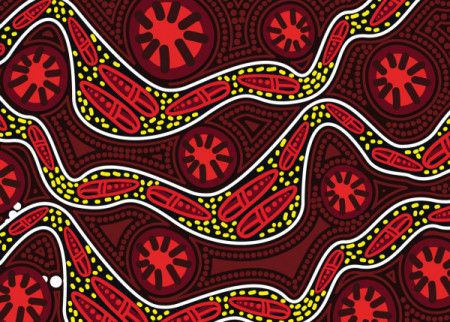 Seamless pattern design - Aboriginal art
