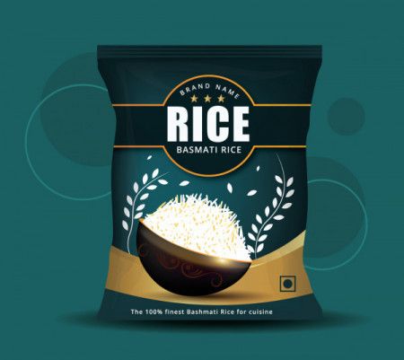 Rice Bag Packaging Design Vector
