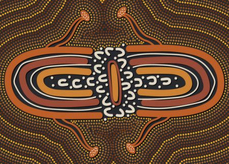 Vector Aboriginal Dot Artwork