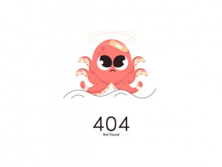 Minimal 404 Page Design