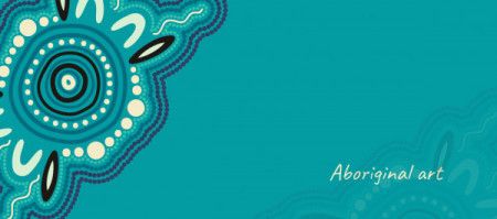 Aboriginal art vector poster design
