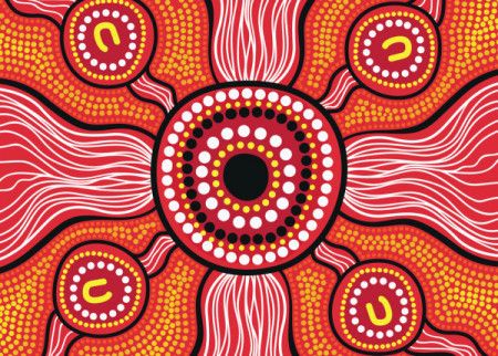 Aboriginal design Illustration