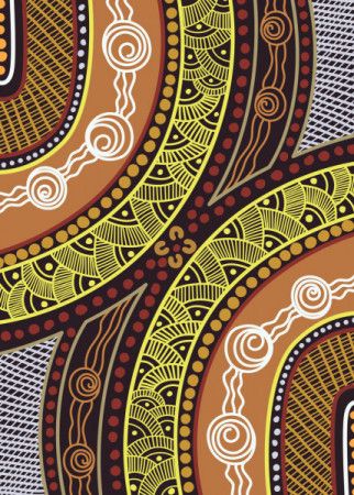 Vector aboriginal artwork ready to print