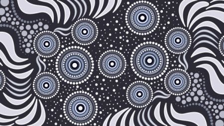 Aboriginal vector art background