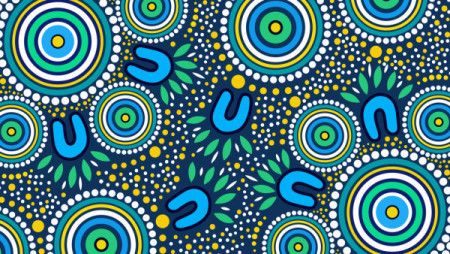 Aboriginal dot art ready to print background