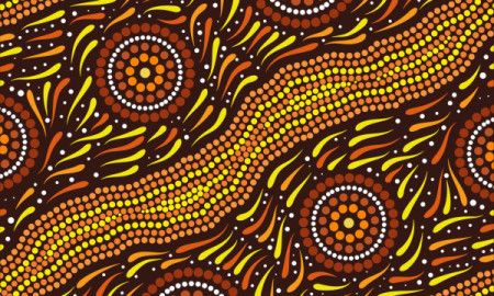 Aboriginal Dot Australian Artwork Illustration
