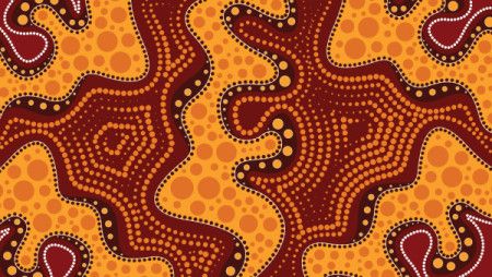 Aboriginal vector background for printing