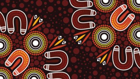 Aboriginal vector art background