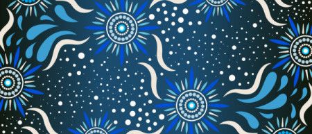 Aboriginal style of background illustration