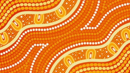 Yellow Aboriginal Dot Design - Ready to print