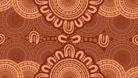 Aboriginal Dot Australian Art Illustration