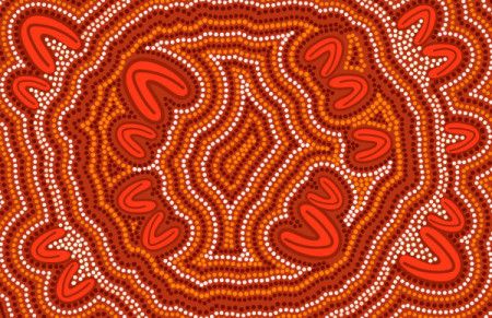 Vector Aboriginal Style Of Dot Design