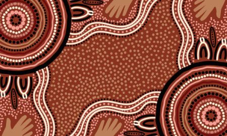 Vector Aboriginal Style Of Dot Design