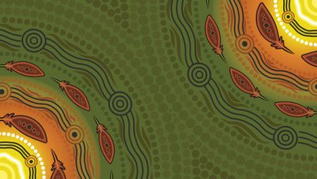 Aboriginal vector background for printing