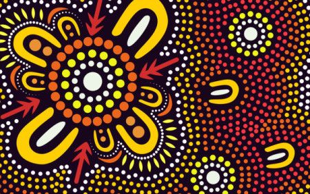 Aboriginal Dot Art Illustration