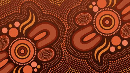 Aboriginal design vector background