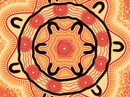 Vector Aboriginal Painting - Download Graphics & Vectors