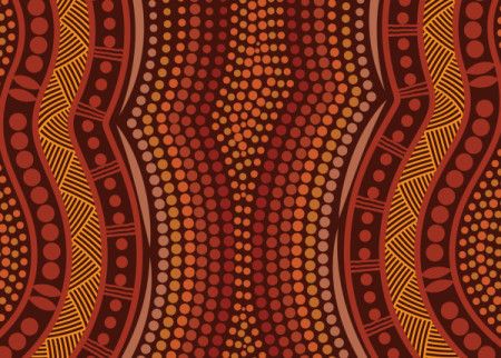 Aboriginal dot design vector background