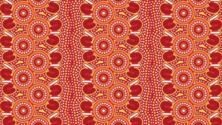 Aboriginal dot design seamless background