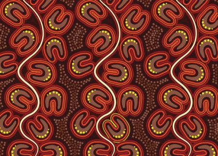 Aboriginal design seamless background