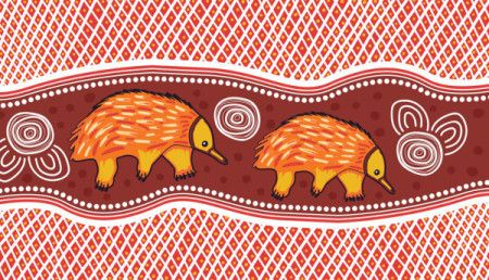 Possum aboriginal style of artwork