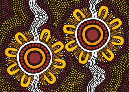 Aboriginal Dot Art Illustration