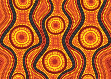 Aboriginal dot design background