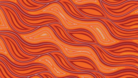 Aboriginal dot design seamless pattern background
