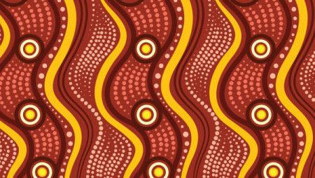 Aboriginal dot design background