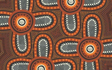 Aboriginal dot design background