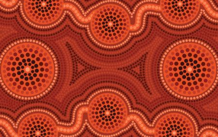 Aboriginal Australian Dot Design Background