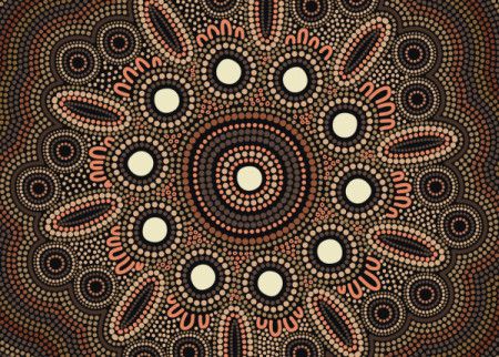 Aboriginal dot design background