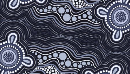 Aboriginal dot art background for fabric