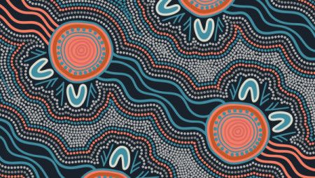 Vector aboriginal dot design