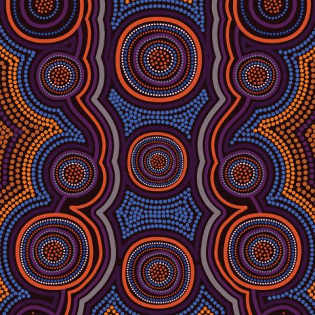 Australian Aboriginal dot design background