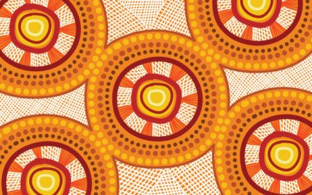 Aboriginal crosshatch style art background