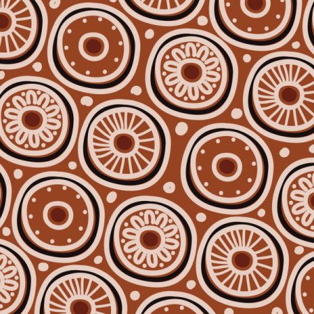 Aboriginal style of circle background